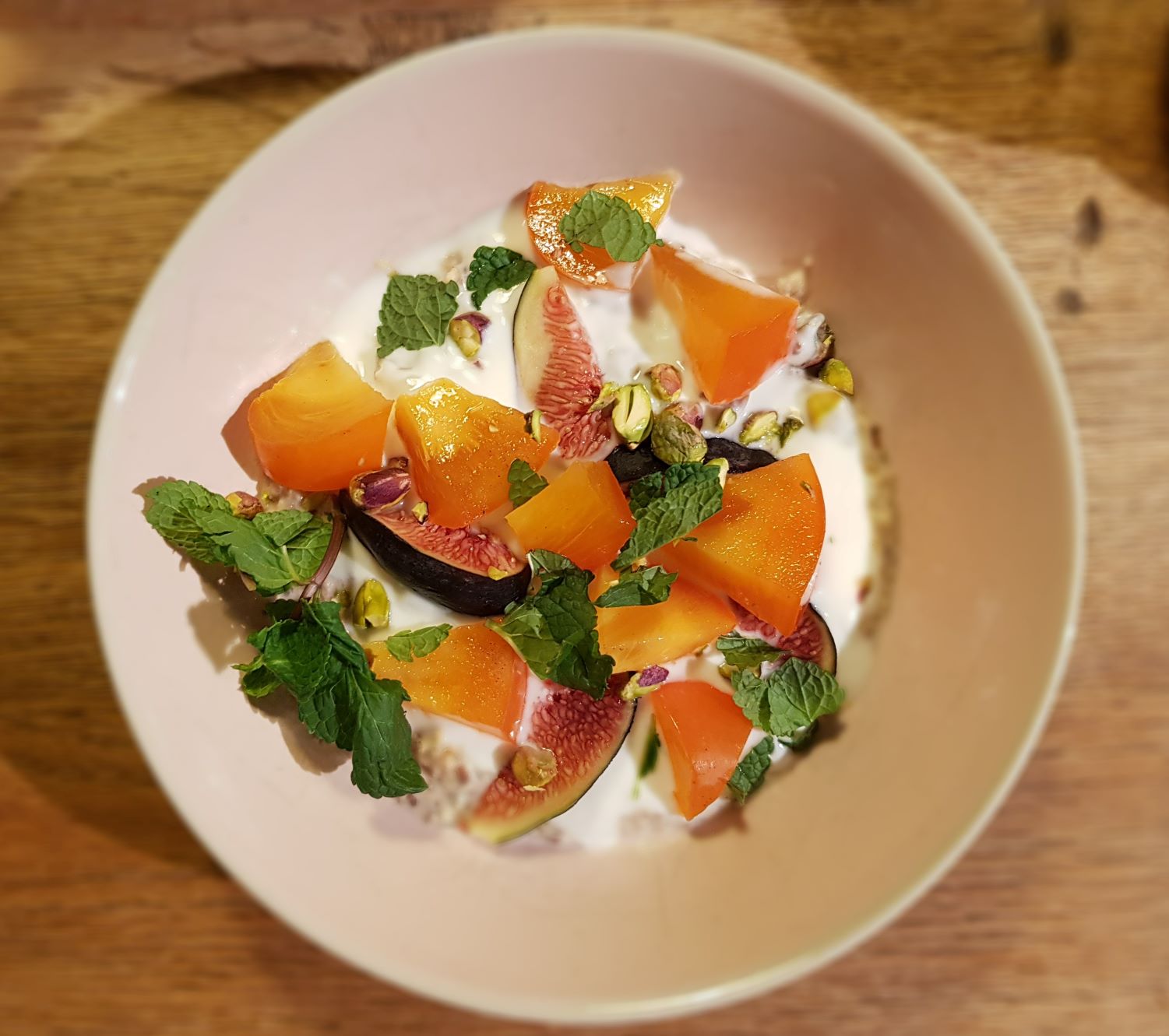 havermout met yoghurt en papaya